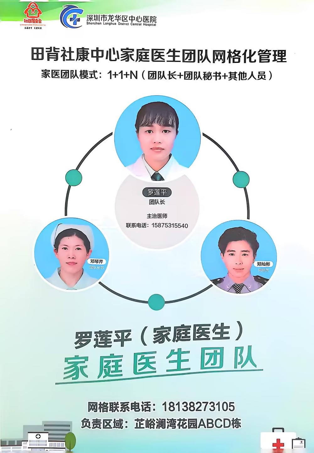  罗莲平家医团队